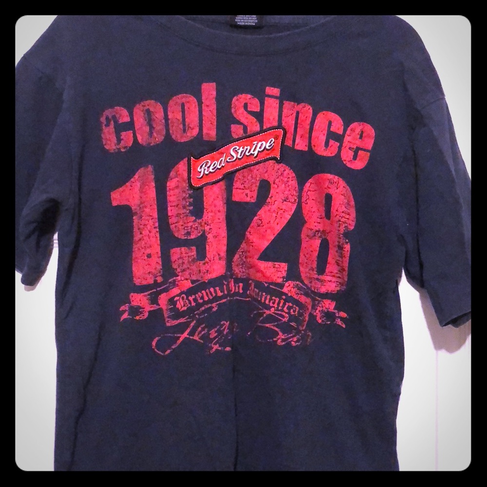 Red Stripe Beer T Shirt - Official
